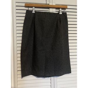 CHRISTINA Women's Size 12 - 13‎ Skirt Vintage Wool Blend Lined Knee Length Gray